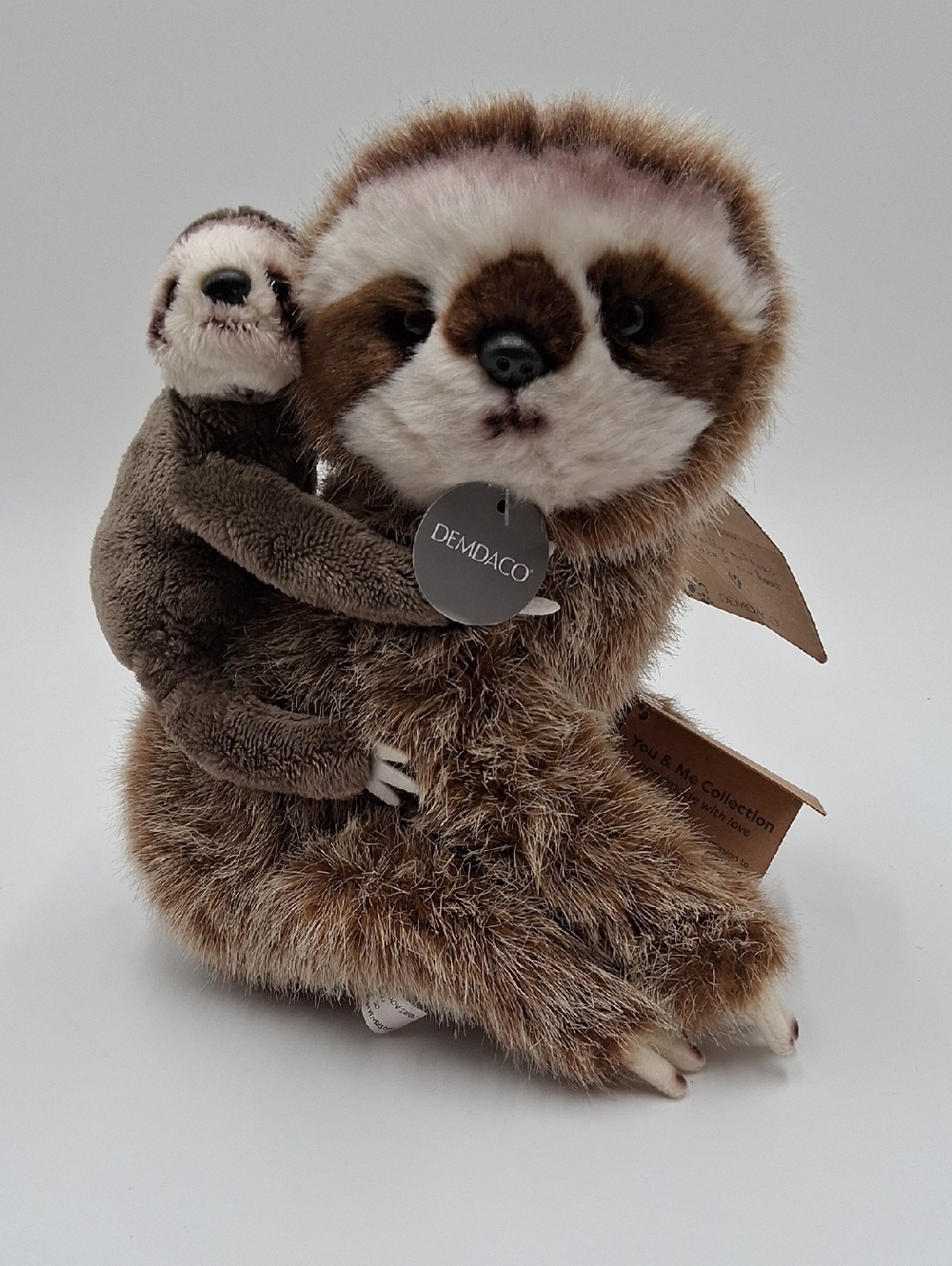 Demdaco Sloth & Baby Stuffed Animal